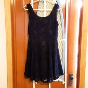 Pink Owl Navy blue with lace detailing.